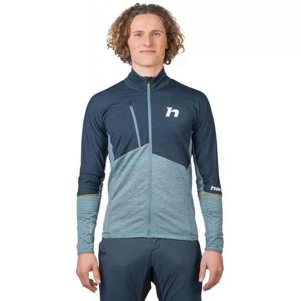  Herren-Sweatshirt HANNAH NIRO GESCHICHTETES MEER/SILBERBLAU-MEL 