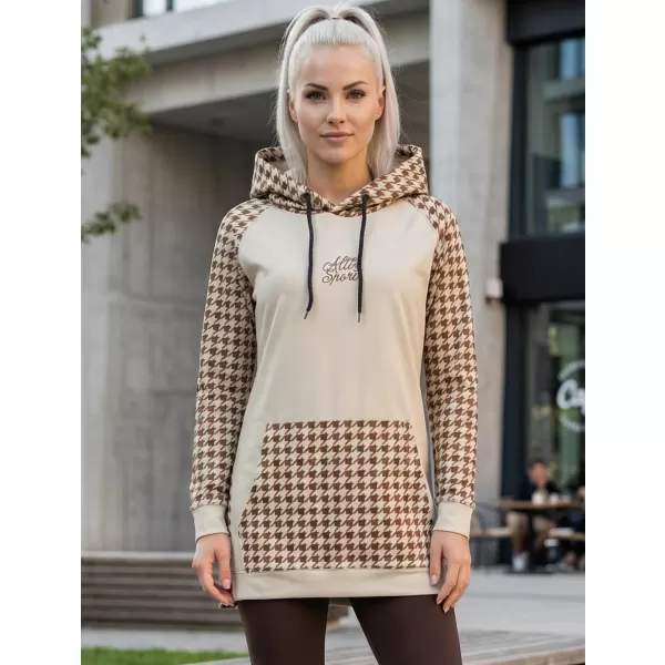  Funktionelles erweitertes Damen-Sweatshirt Premium ALTISPORT VOJ/ALW048MI03 BRAUN 