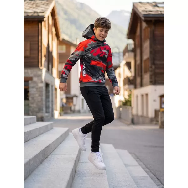  Hochwertiges Funktions-Sweatshirt für Kinder ALTISPORT VOJ/ALK014MI01 SCHWARZ/ROT 
