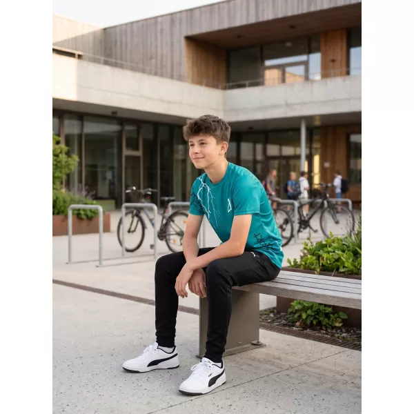  Hochwertiges Funktions-T-Shirt für Kinder ALTISPORT VOJ/ALK004TR01 KEROSIN/WEIß 