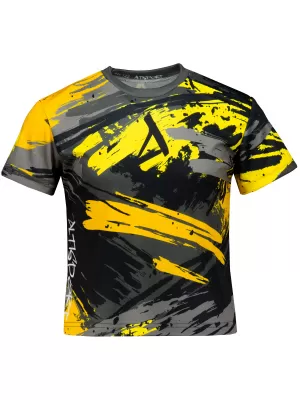 Hochwertiges Funktions-T-Shirt für Kinder ALTISPORT VOJ/ALK014TR01 SCHWARZ UND GELB