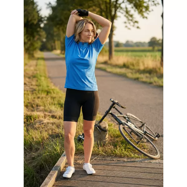  Damen-Radtrikot ALTISPORT NoPrint NP/ALW115NJ LEUCHTEND BLAU 