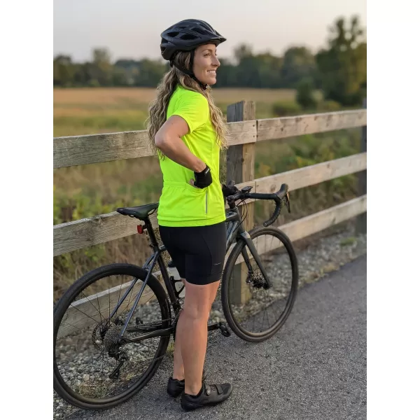  Damen-Radtrikot ALTISPORT NoPrint NP/ALW115NJ LEUCHTEND GELB 