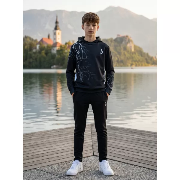  Hochwertiges Funktions-Sweatshirt für Kinder ALTISPORT VOJ/ALK004MI01 SCHWARZ UND WEIß 