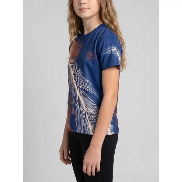  Hochwertiges Funktions-T-Shirt für Kinder ALTISPORT VOJ/ALK001TR01 MARINEBLAU/BRAUN 