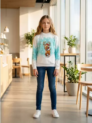 Hochwertiges Funktions-Sweatshirt für Kinder ALTISPORT VOJ/ALKVN3MI01 BLAU