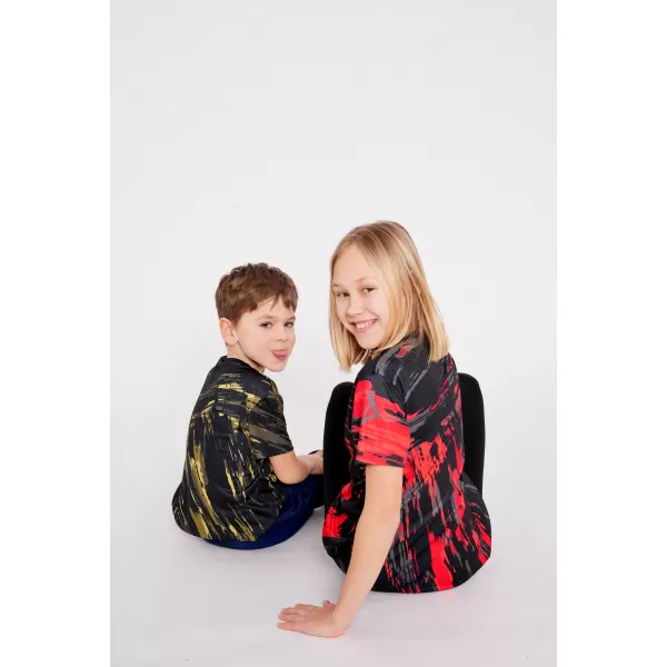  Hochwertiges Funktions-T-Shirt für Kinder ALTISPORT VOJ/ALK010TR01 SCHWARZ/ROT 