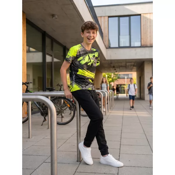  Hochwertiges Funktions-T-Shirt für Kinder ALTISPORT VOJ/ALK014TR01 SCHWARZ/GRÜN 