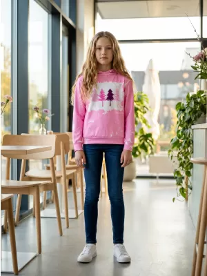Hochwertiges Funktions-Sweatshirt für Kinder ALTISPORT VOJ/ALKVN4MI01 HELLROSA