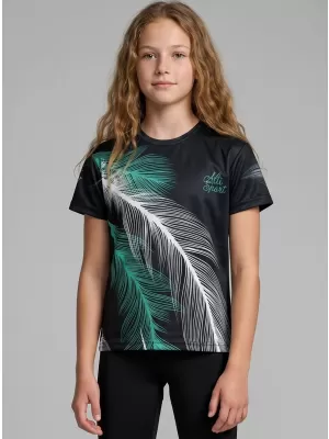 Hochwertiges Funktions-T-Shirt für Kinder ALTISPORT VOJ/ALK001TR01 SCHWARZ/TÜRKIS