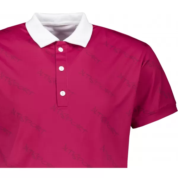  Herren-Funktions-T-Shirt mit Premium-Kragen ALTISPORT VOJ/ALM050TR05 BURGUND 