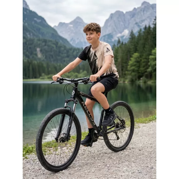  Hochwertiges Funktions-T-Shirt für Kinder ALTISPORT VOJ/ALK006TR01 SCHWARZ/BRAUN 