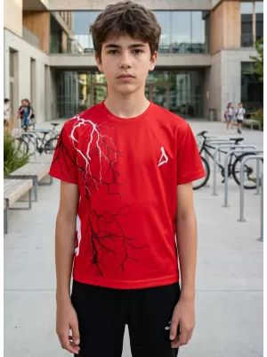 Hochwertiges Funktions-T-Shirt für Kinder ALTISPORT VOJ/ALK004TR01 ROT