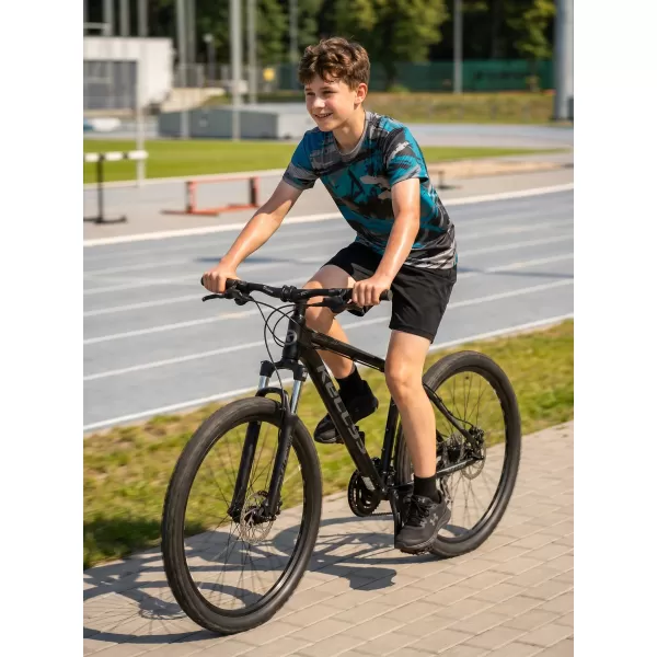  Hochwertiges Funktions-T-Shirt für Kinder ALTISPORT VOJ/ALK014TR01 SCHWARZ/KEROSIN 