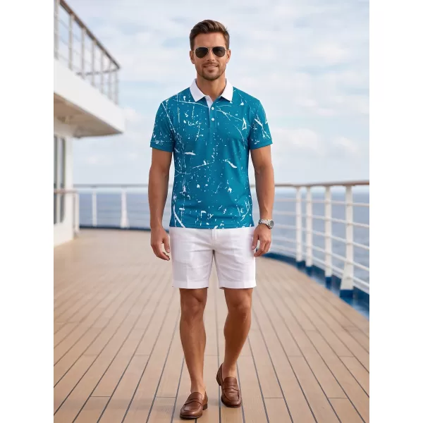  Herren-Funktions-T-Shirt mit Premium-Kragen ALTISPORT VOJ/ALM034TR05 KEROSIN 