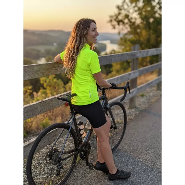  Damen-Radtrikot ALTISPORT NoPrint NP/ALW115NJ LEUCHTEND GELB 