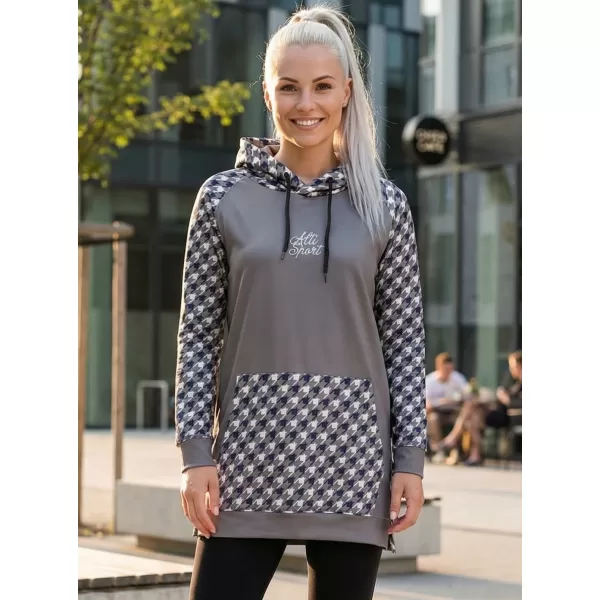  Funktionelles erweitertes Damen-Sweatshirt Premium ALTISPORT VOJ/ALW048MI03 GRAU 