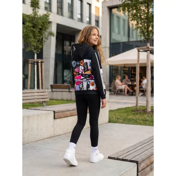  Hochwertiges Funktions-Sweatshirt für Kinder ALTISPORT VOJ/ALK041MI01 SCHWARZ 