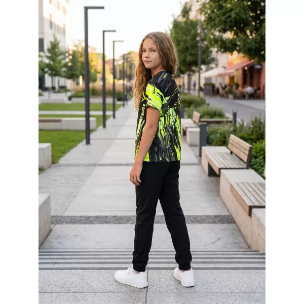  Hochwertiges Funktions-T-Shirt für Kinder ALTISPORT VOJ/ALK010TR01 SCHWARZ UND GELB 