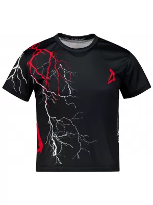 Hochwertiges Funktions-T-Shirt für Kinder ALTISPORT VOJ/ALK004TR01 SCHWARZ/ROT
