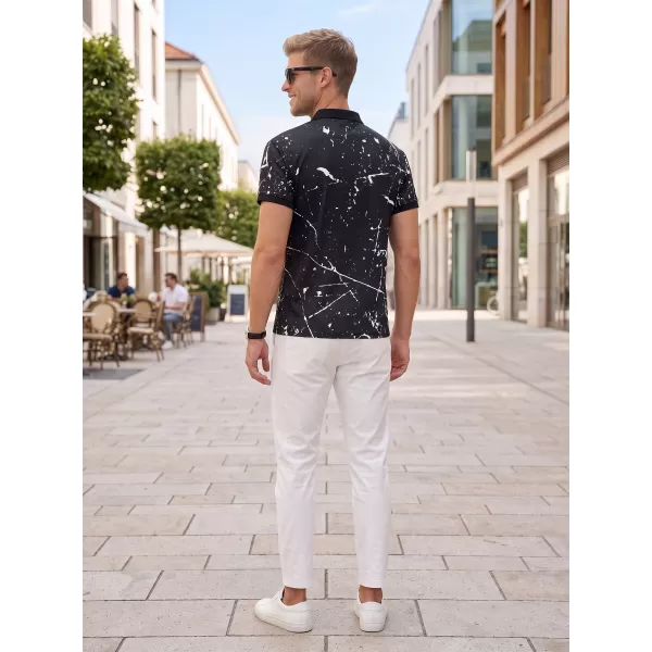  Herren-Funktions-T-Shirt mit Premium-Kragen ALTISPORT VOJ/ALM034TR05 SCHWARZ 