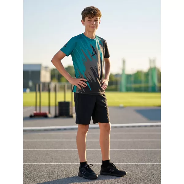 Hochwertiges Funktions-T-Shirt für Kinder ALTISPORT VOJ/ALK006TR01 SCHWARZ/KEROSIN 
