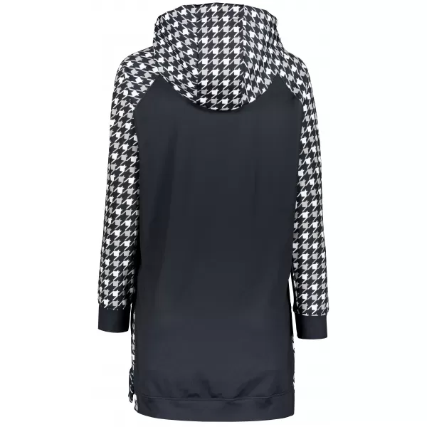  Funktionelles erweitertes Damen-Sweatshirt Premium ALTISPORT VOJ/ALW048MI03 SCHWARZ UND WEIß 