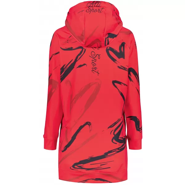  Funktionelles erweitertes Damen-Sweatshirt Premium ALTISPORT VOJ/ALW049MI03 ROT UND SCHWARZ 