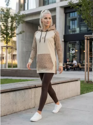 Funktionelles erweitertes Damen-Sweatshirt Premium ALTISPORT VOJ/ALW048MI03 BRAUN