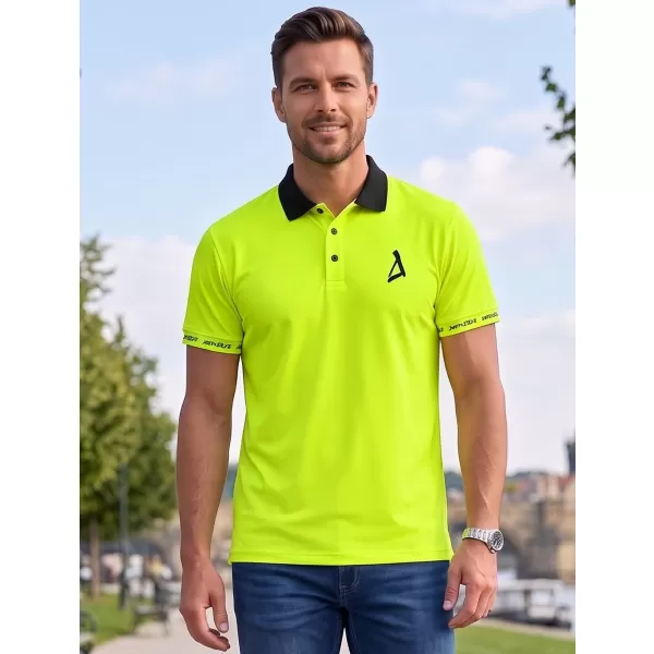  Herren-Funktions-T-Shirt mit Premium-Kragen ALTISPORT VOJ/ALM000TR05 NEONGELB 