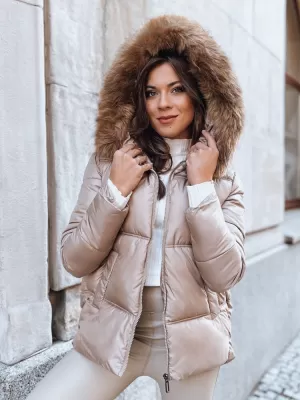 Damenjacke DSTREET SPARKLE TY3948 KARAMELL