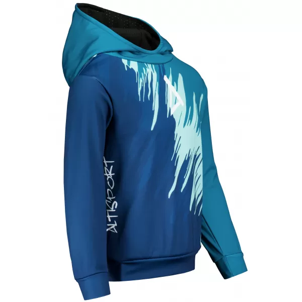  Hochwertiges Funktions-Sweatshirt für Kinder ALTISPORT VOJ/ALK006MI01 KEROSIN/BLAU 