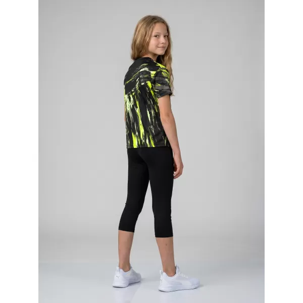  Hochwertiges Funktions-T-Shirt für Kinder ALTISPORT VOJ/ALK010TR01 SCHWARZ UND GELB 