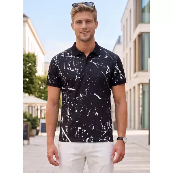  Herren-Funktions-T-Shirt mit Premium-Kragen ALTISPORT VOJ/ALM034TR05 SCHWARZ 