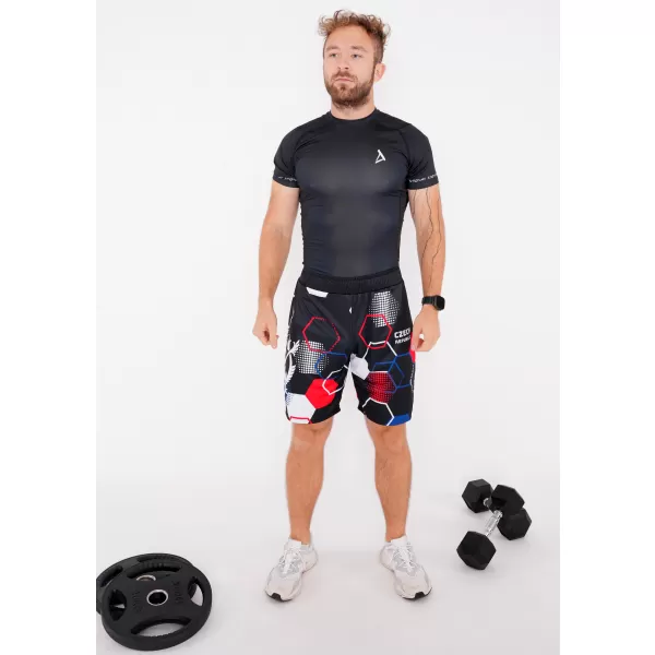  Herren Premium Funktionsshorts ohne Taschen ALTISPORT VOJ/ALM036KRA02 HEXA SCHWARZ 