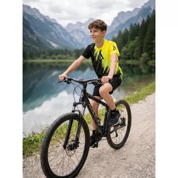  Hochwertiges Funktions-T-Shirt für Kinder ALTISPORT VOJ/ALK006TR01 SCHWARZ UND GELB 