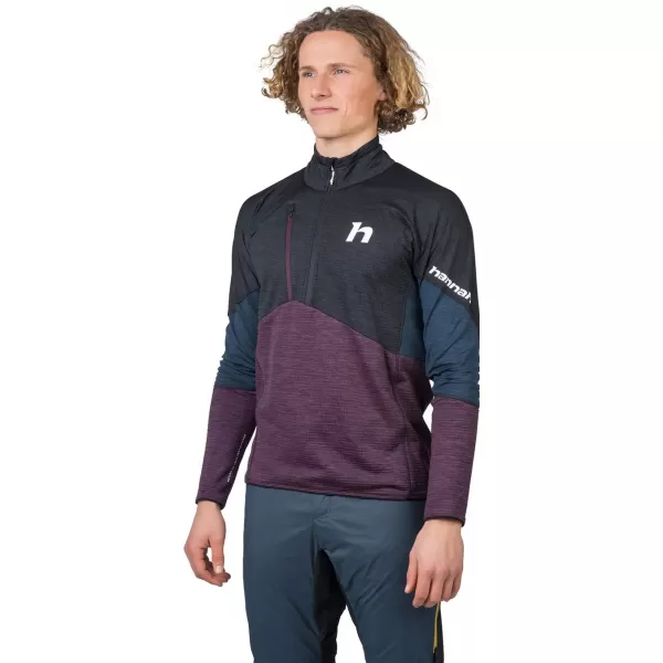  Herren-Sweatshirt HANNAH NIRO HZ ANTHRAZIT/PFLAUMENLILA MEL 