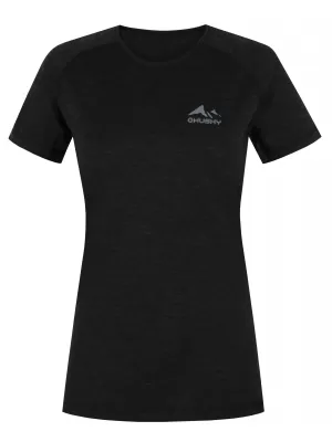 Thermo-T-Shirt für Damen HUSKY MERSA L SCHWARZ