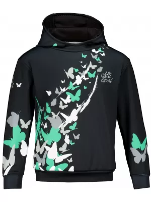 Hochwertiges Funktions-Sweatshirt für Kinder ALTISPORT VOJ/ALK022MI01 SCHWARZ/TÜRKIS