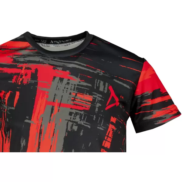  Hochwertiges Funktions-T-Shirt für Kinder ALTISPORT VOJ/ALK010TR01 SCHWARZ/ROT 