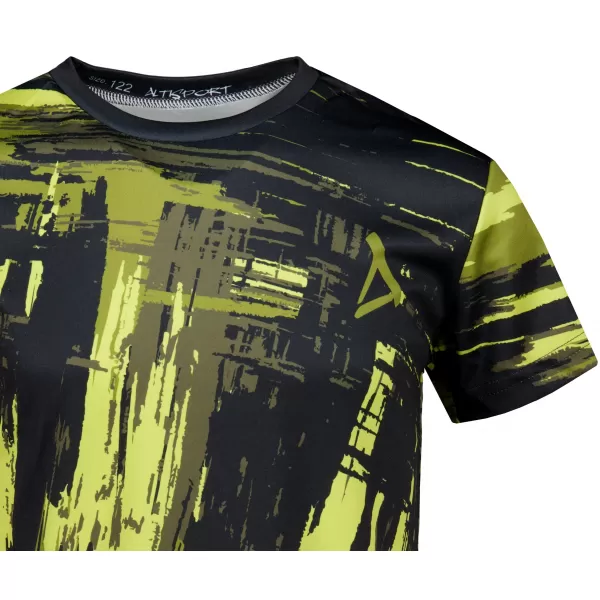  Hochwertiges Funktions-T-Shirt für Kinder ALTISPORT VOJ/ALK010TR01 SCHWARZ/ARMEE 