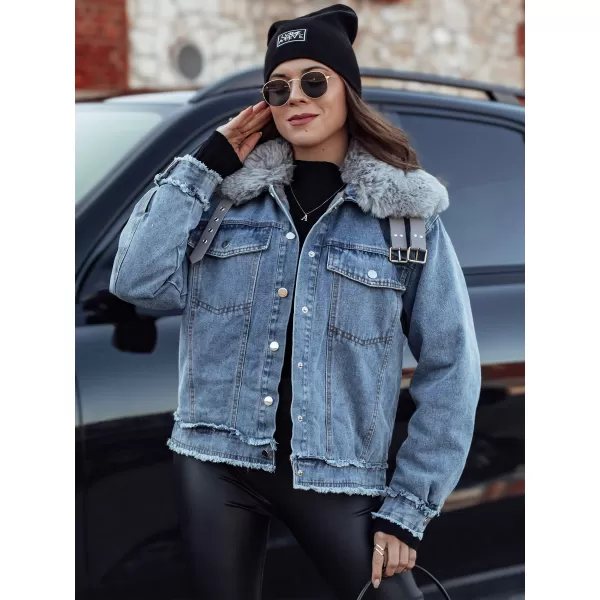  Damenjacke DSTREET FURDENIM TY4755 HELLBLAU 