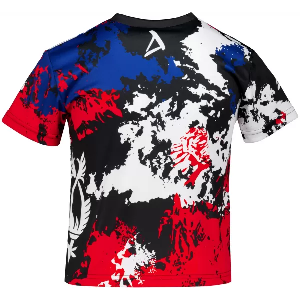  Funktionaler t -Shirt -Prämie von Kindern ALTISPORT VOJ/ALK036TR01 ROT/SCHWARZ 