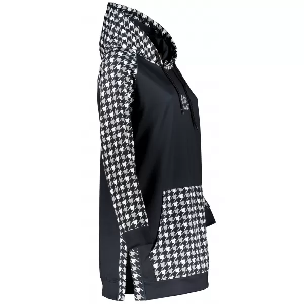  Funktionelles erweitertes Damen-Sweatshirt Premium ALTISPORT VOJ/ALW048MI03 SCHWARZ UND WEIß 