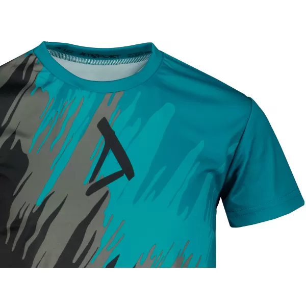  Hochwertiges Funktions-T-Shirt für Kinder ALTISPORT VOJ/ALK006TR01 SCHWARZ/KEROSIN 
