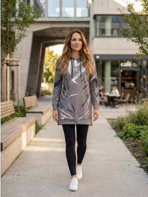 Funktionelles erweitertes Damen-Sweatshirt Premium ALTISPORT VOJ/ALW049MI03 GRAU