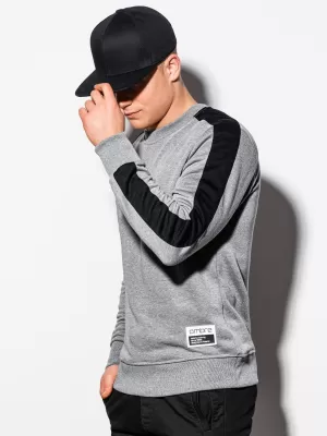 Herren -Sweatshirt OMBRE OM-SSNZ-22FW-010 GRAU