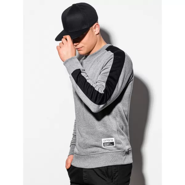  Herren -Sweatshirt OMBRE OM-SSNZ-22FW-010 GRAU 