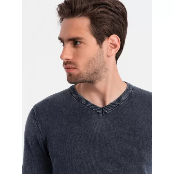  Herrenpullover OMBRE OM-SWOS-0108 MARINEBLAU 