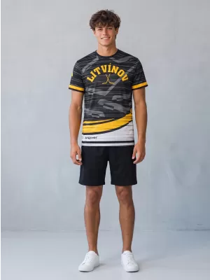 Funktionelles Premium-T-Shirt für Herren ALTISPORT VOJ/ALM046TR01 SCHWARZ